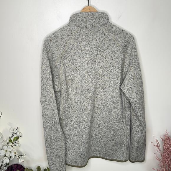 PATAGONIA Better Sweater 1/4 Zip Fleece Jacket Stonewash Tan Gray {103} - Picture 3 of 7